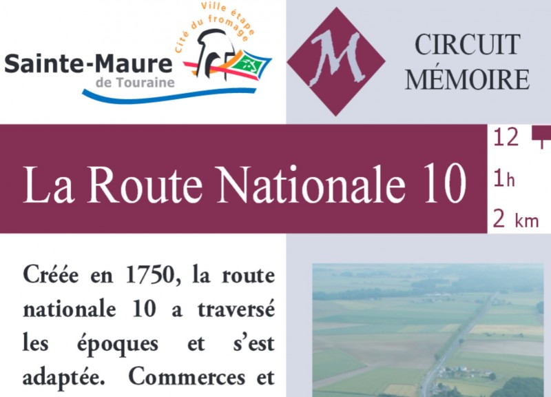 Circuit Mémoire de la Nationale 10 - extrait brochure de présentation