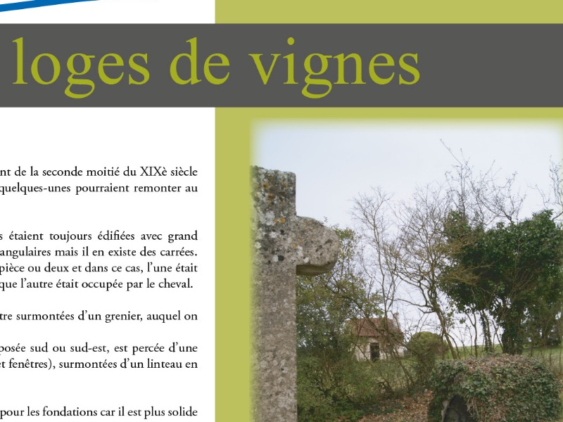 Les loges de vignes © commune de Sainte-Maure-de-Touraine